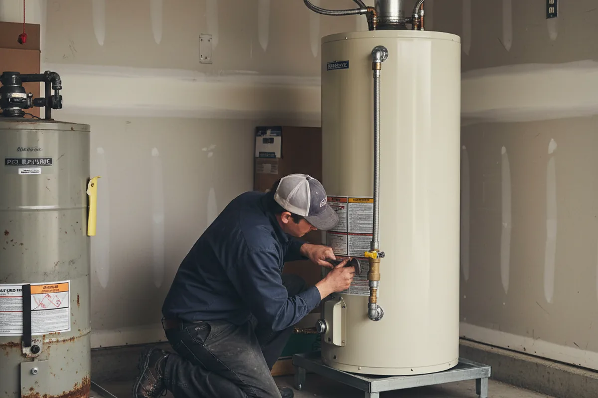 Water heater and shutoff valve replacement in Wewahitchka