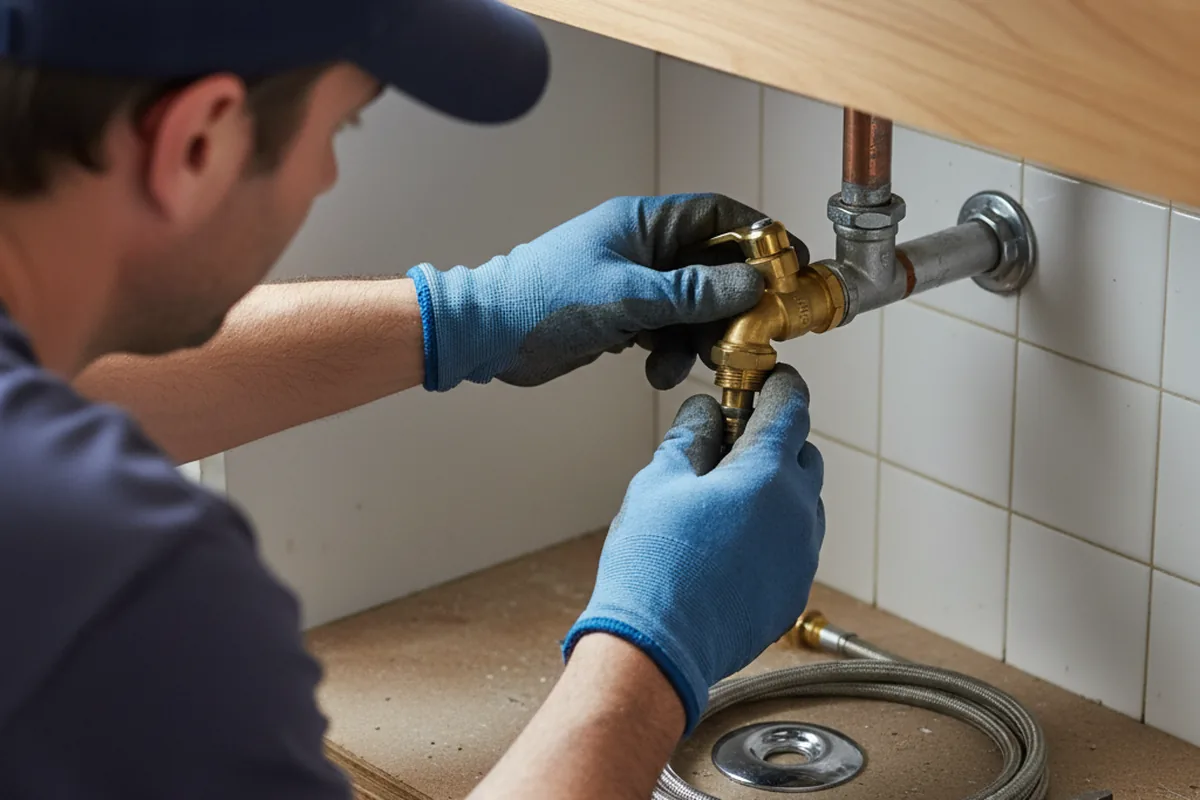 Shutoff valve and fitting work during Faucet and Fixture Repair in Wewahitchka